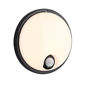 Rond Plus CCT PIR IP65 15W Black
