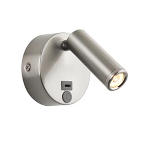 Lumos Mini 1lt Wall 3W 3000K - Stainless Steel