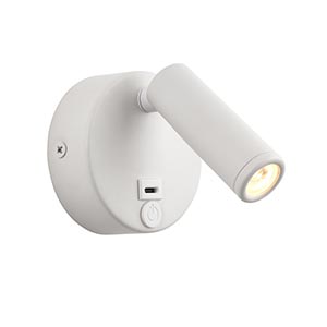 Lumos Mini 1lt Wall 3W 3000K - Matt White
