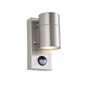 Scope PIR/Photocell 1lt Wall IP65 - Stainless Steel