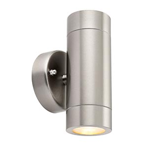 Palin 2lt wall IP44 7W Stainless Steel