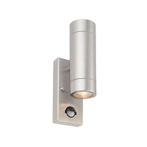 Palin PIR 2lt wall IP44 7W Stainless Steel