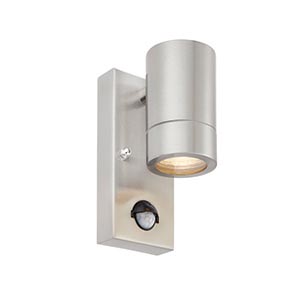 Palin PIR 1lt wall IP44 7W Stainless Steel