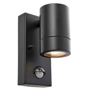 Palin PIR 1lt wall IP44 7W Matt Black