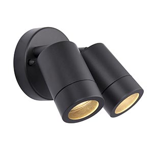 Palin 2lt spot wall IP44 7W Anthracite Grey