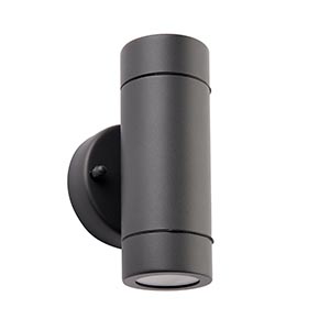 Palin 2lt wall IP44 7W Anthracite Grey