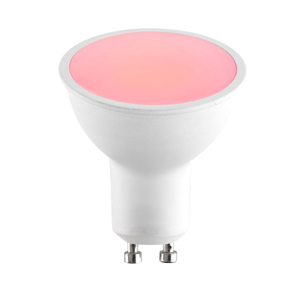 FARETTO LED QUADRATO SMART ALEXA GOOGLE LAMPADA GU10 5W WIFI RGB CCT